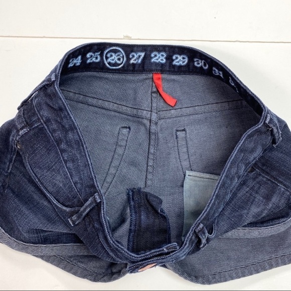 NWOT Earnest Sewn Denim Shorts Dark Indigo - Picture 6 of 8